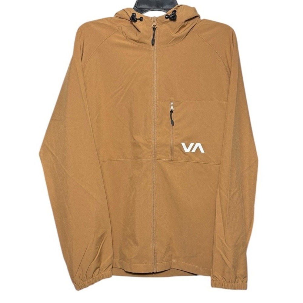 RVCA VA Kevin Jacket Brown Men's Size Medium Lightweight Hooded